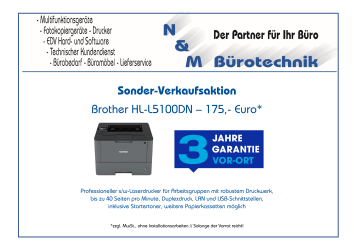 Sonder-Verkaufsaktion Brother HL-L5100DN